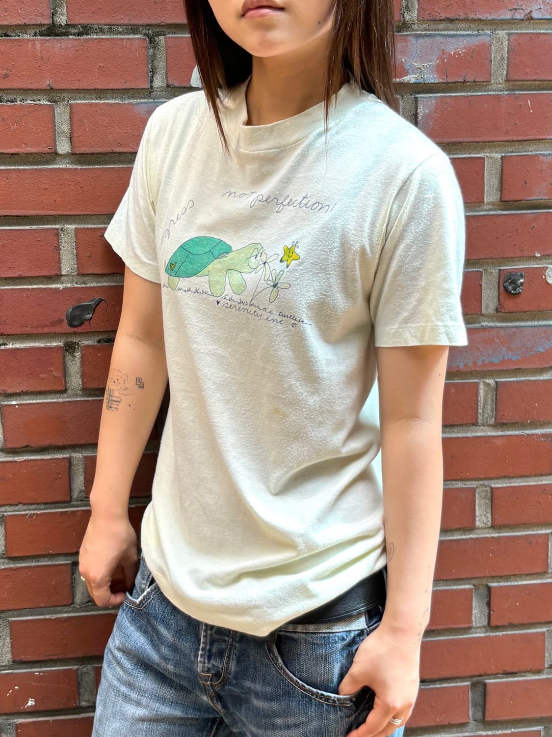 90’s 빈티지 싱글스티치 터틀 그래픽 반팔티 상품이미지2