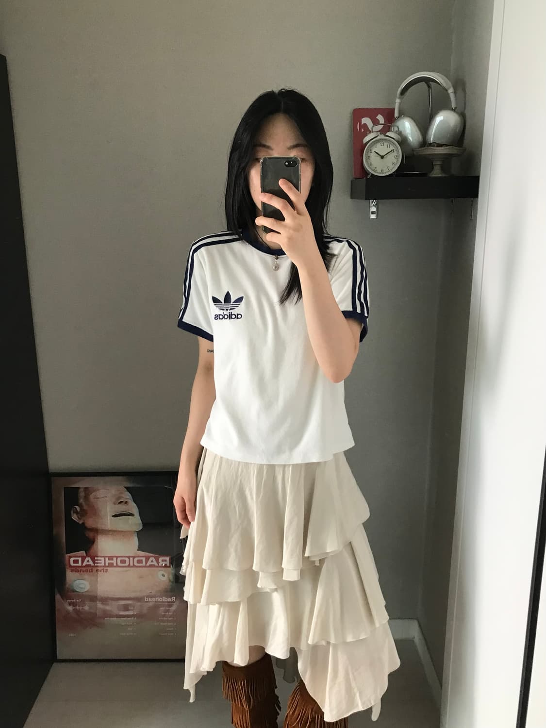 아디다스 OO년대 올드스쿨 트레포일 사이드라인 반팔티 상품이미지1
