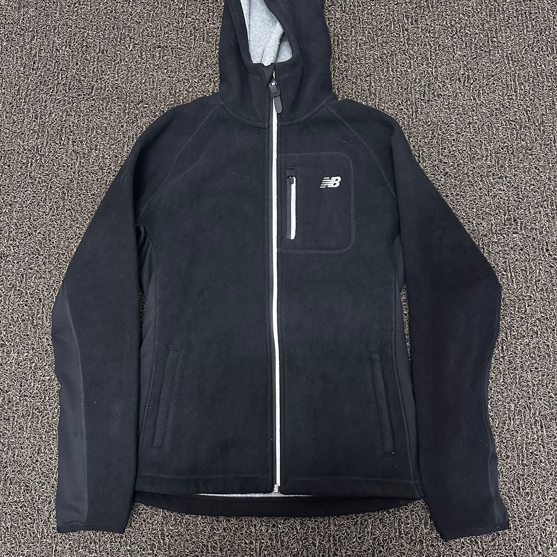 뉴발란스 여성 기모 후드집업 블랙 95(L) 상품이미지1