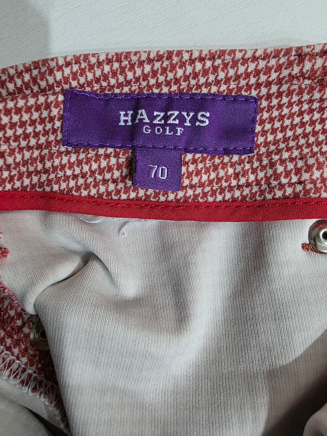 헤지스 골프 여성 하운드투스 체크 바지 28 상품이미지8