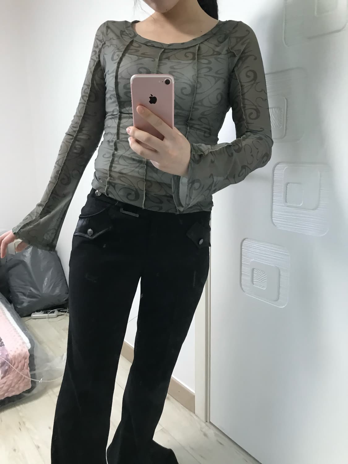 oriental see-through T 상품이미지3