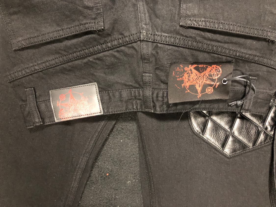 에모스탠스클럽 레더패치 플레어진(1) 묻따 20 상품이미지2