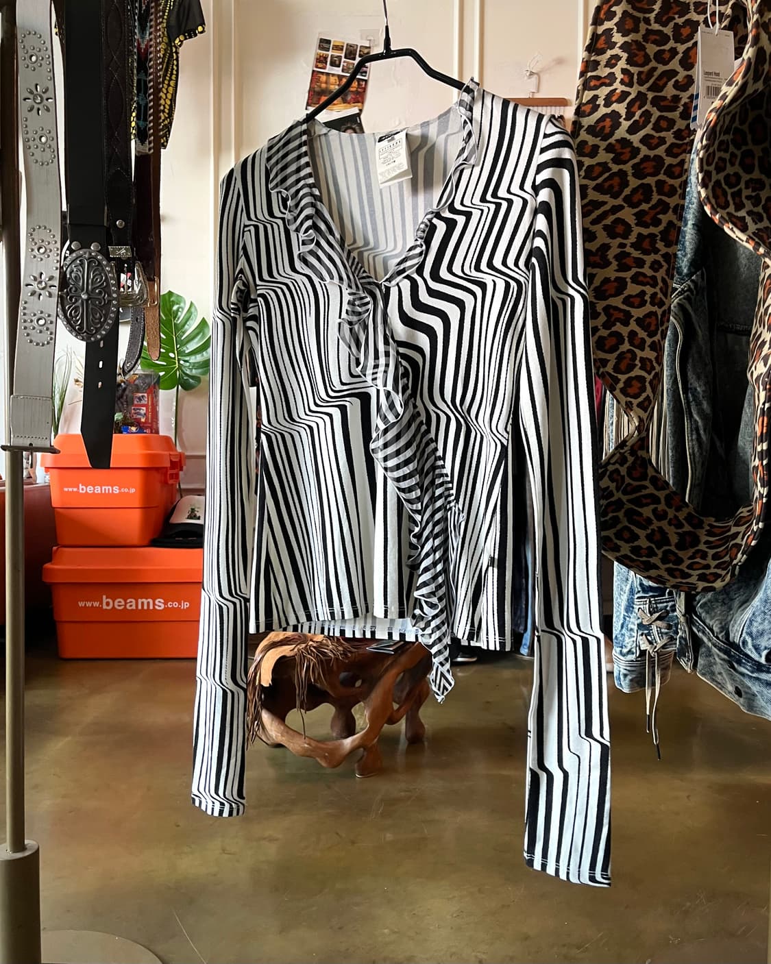 Gianfranco Ferre 03fw Optical Zebra Top 상품이미지2