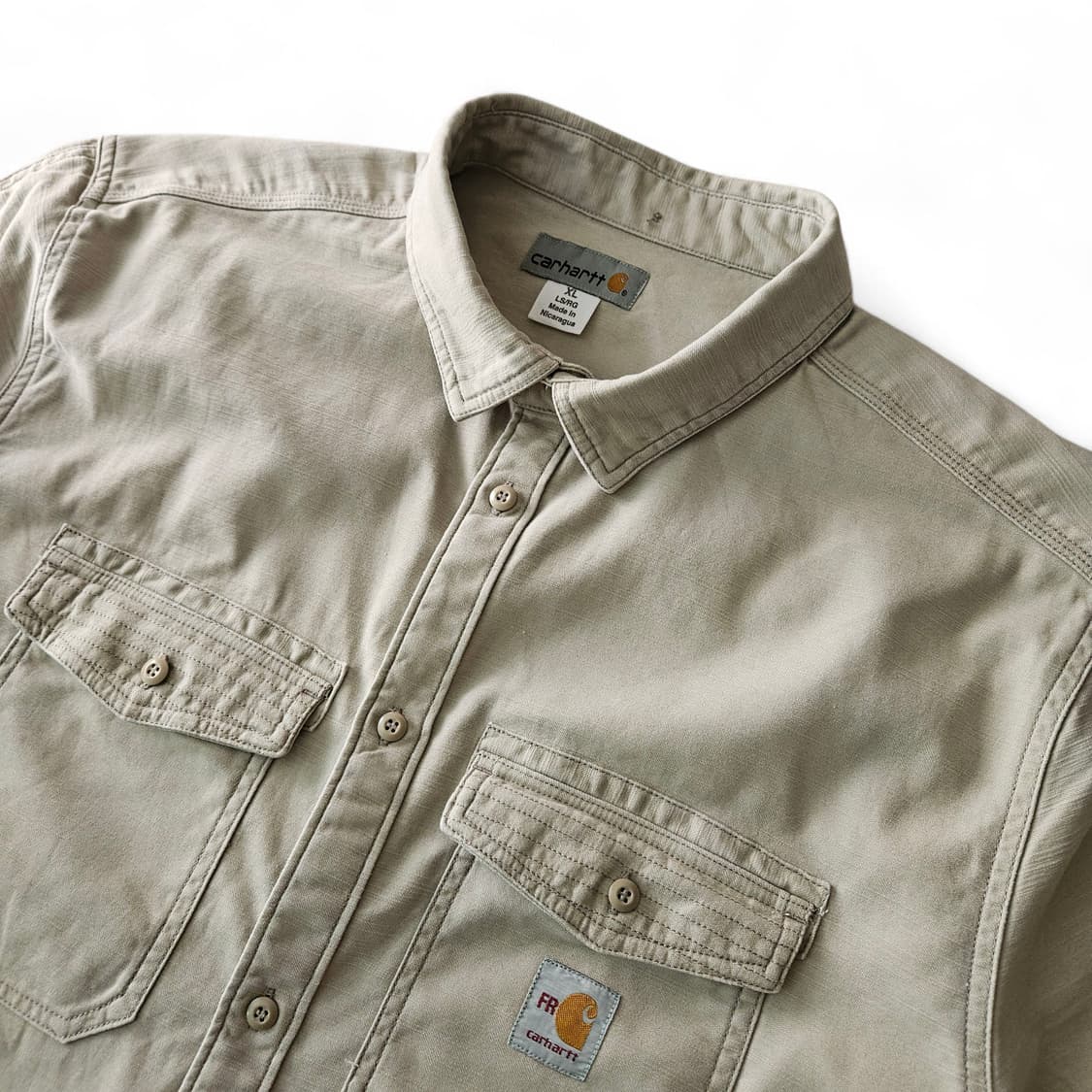 FR칼하트 면 정핏 긴팔셔츠 XL 상품이미지3