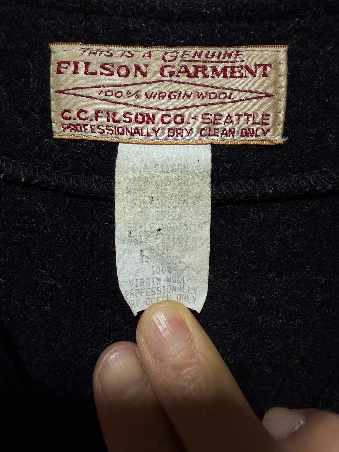 FILSON 필슨 90s 생산 매키노 울 베스트 아메리칸 캐주얼 아웃도어 상품이미지8
