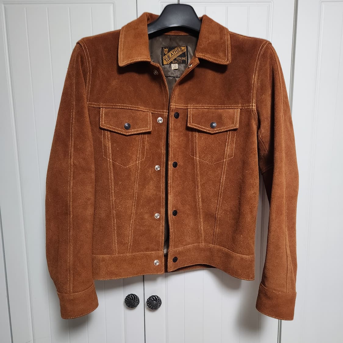 Y2레더 스웨이드 자켓  상품이미지1