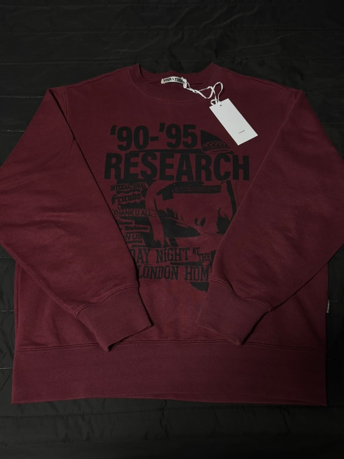 비바스튜디오 리서치 맨투맨 마룬 (M) 상품이미지1