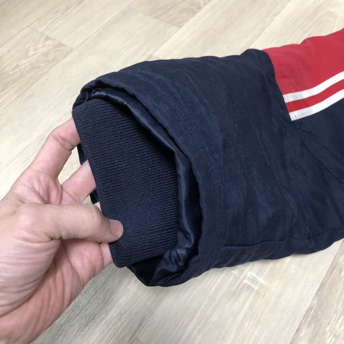 (100) 90's 나이키 NIKE 올드스쿨 빅 스우시 웜업 하이넥 자켓 상품이미지4