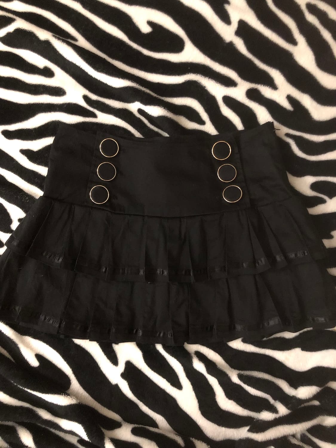 트랄라라 금장 블랙 캉캉스커트 갸루 오네 빈티지 히메 로걀 달천 라떼 상품이미지1