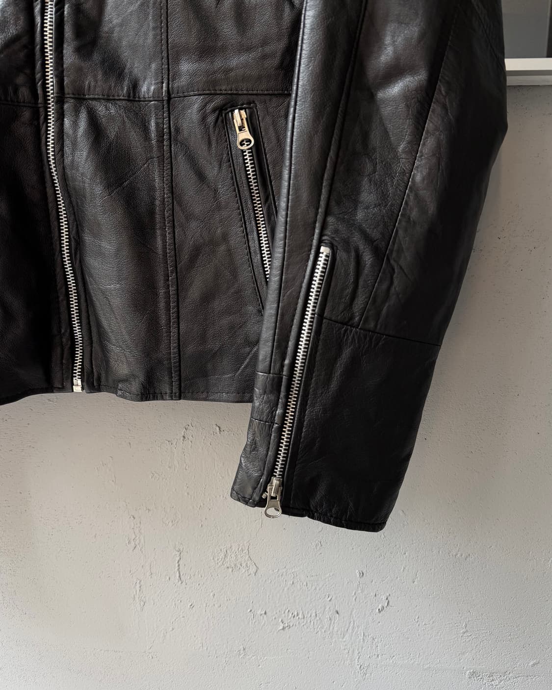 Vintage lambskin leather jacket 상품이미지5