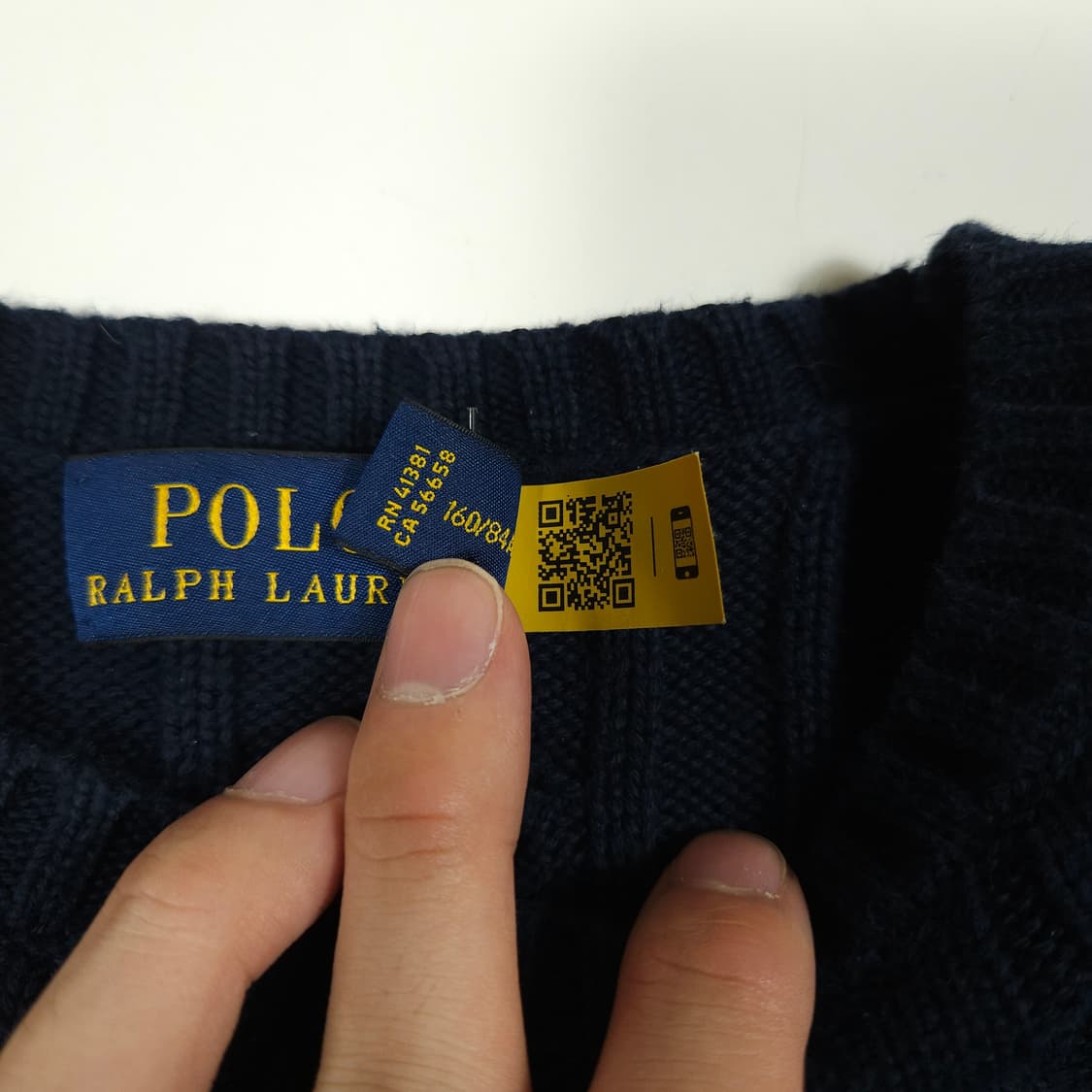 폴로 랄프로렌 네이비 케이블 니트  상품이미지4