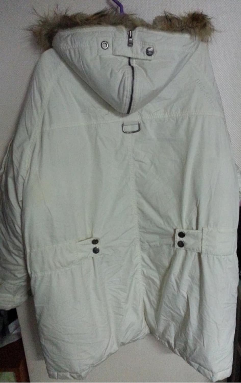 스멕스 덕다운 라쿤털후드 롱 패딩 L100 상품이미지2