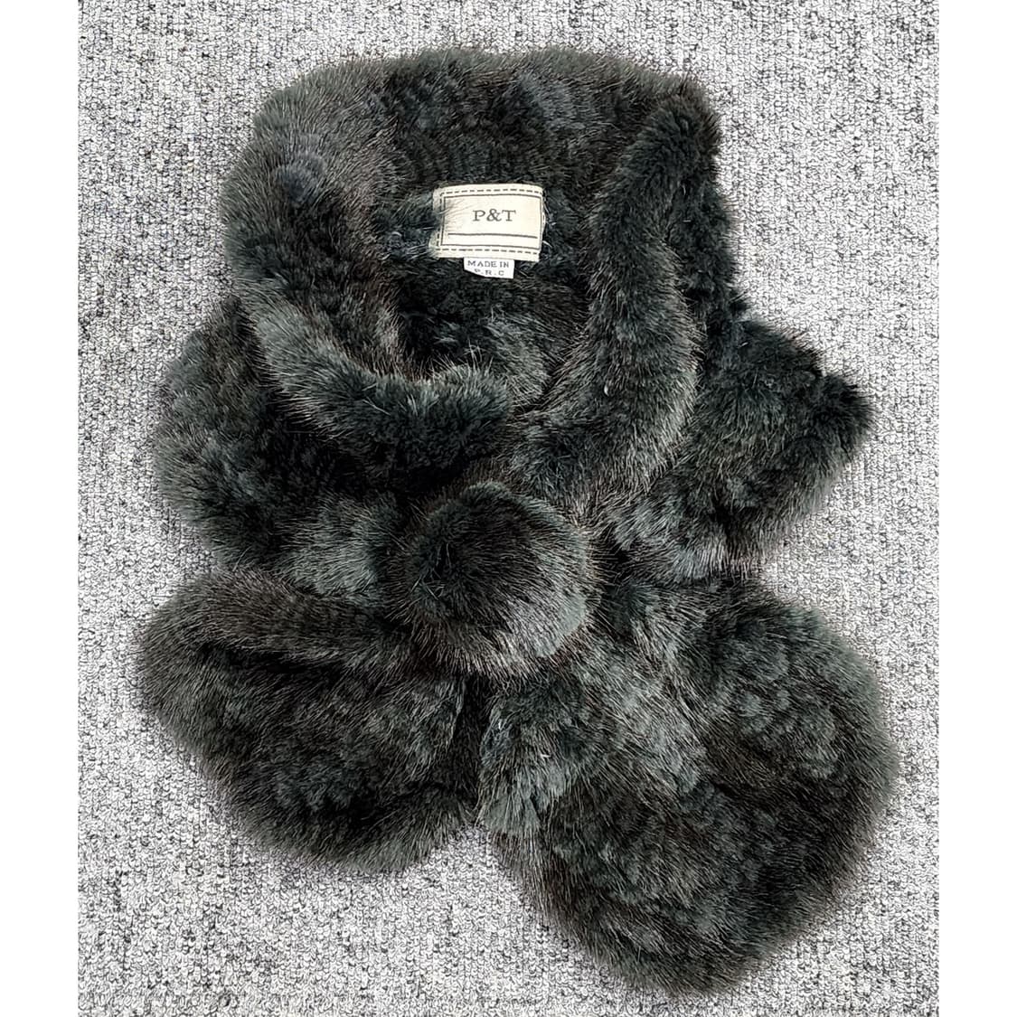 빈티지 로즈 밍크 퍼 머플러 목도리 상품이미지1