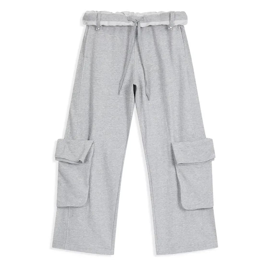 오픈와이와이 open yy 롤드 웨이스트 스웻 카고 팬츠 상품이미지1