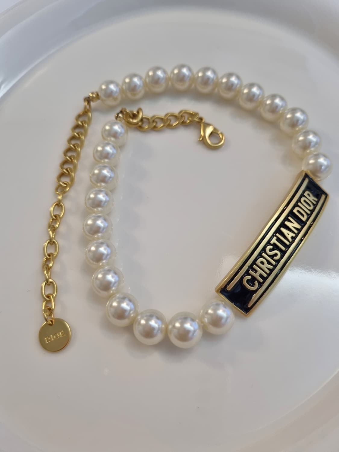 디올 업사이클링  진주 목걸이 상품이미지1