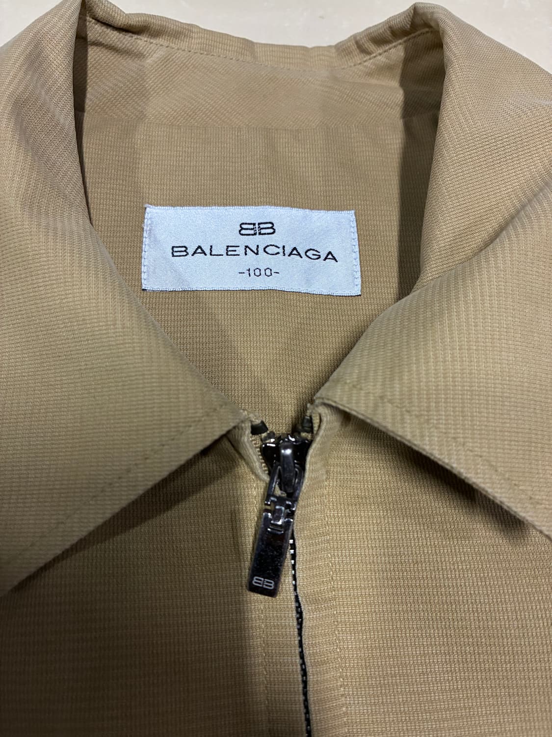 100) 발렌시아가 국내 라이센스 블루종 자켓 베이지 상품이미지2