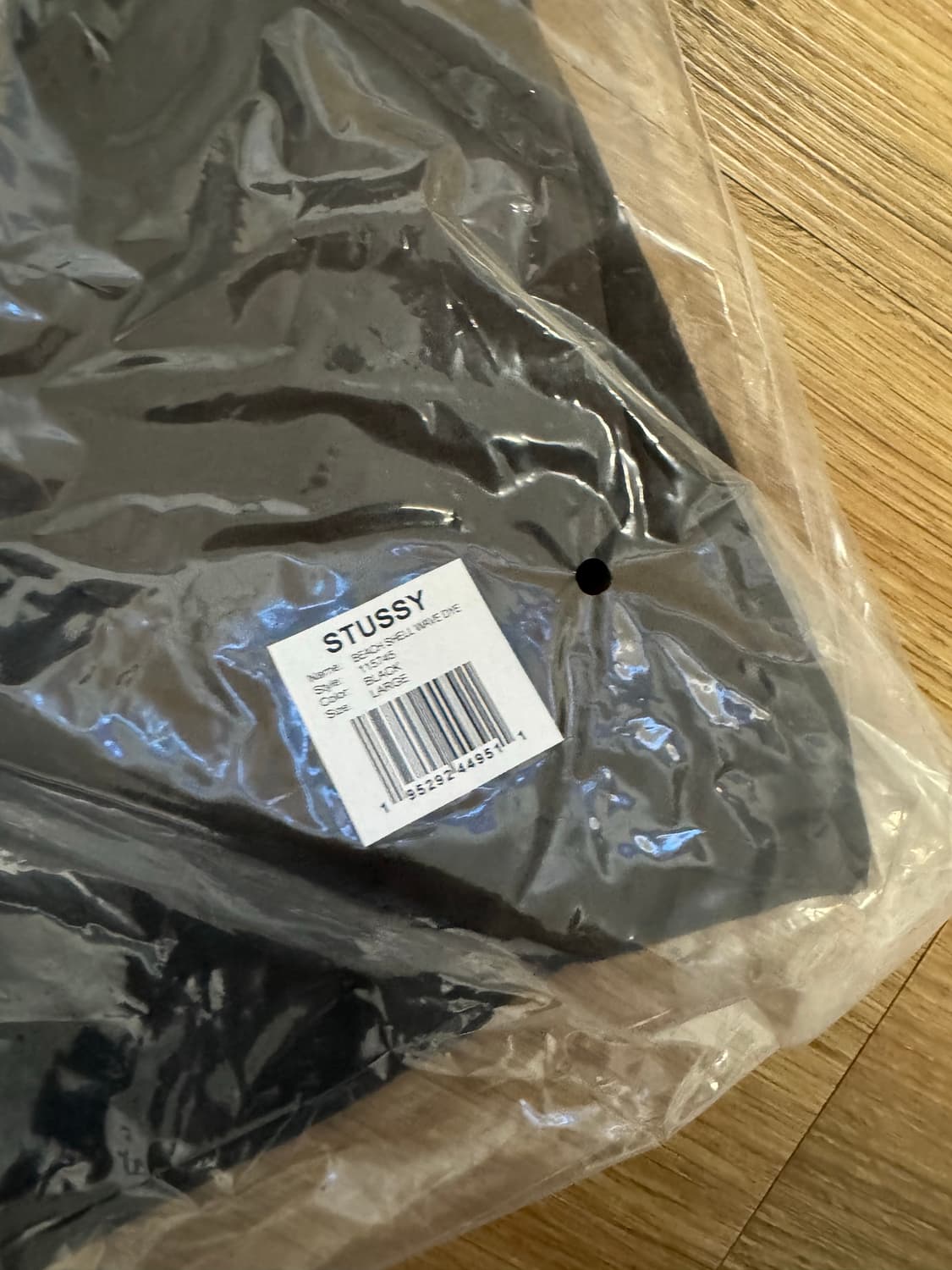 (L) 스투시 웨이브 다이 비치 쉘 자켓 블랙 상품이미지3