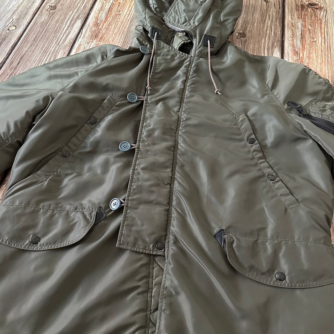 유나이트카 by 버즈릭슨 N3B 자켓 올리브 색상 L사이즈 상품이미지7