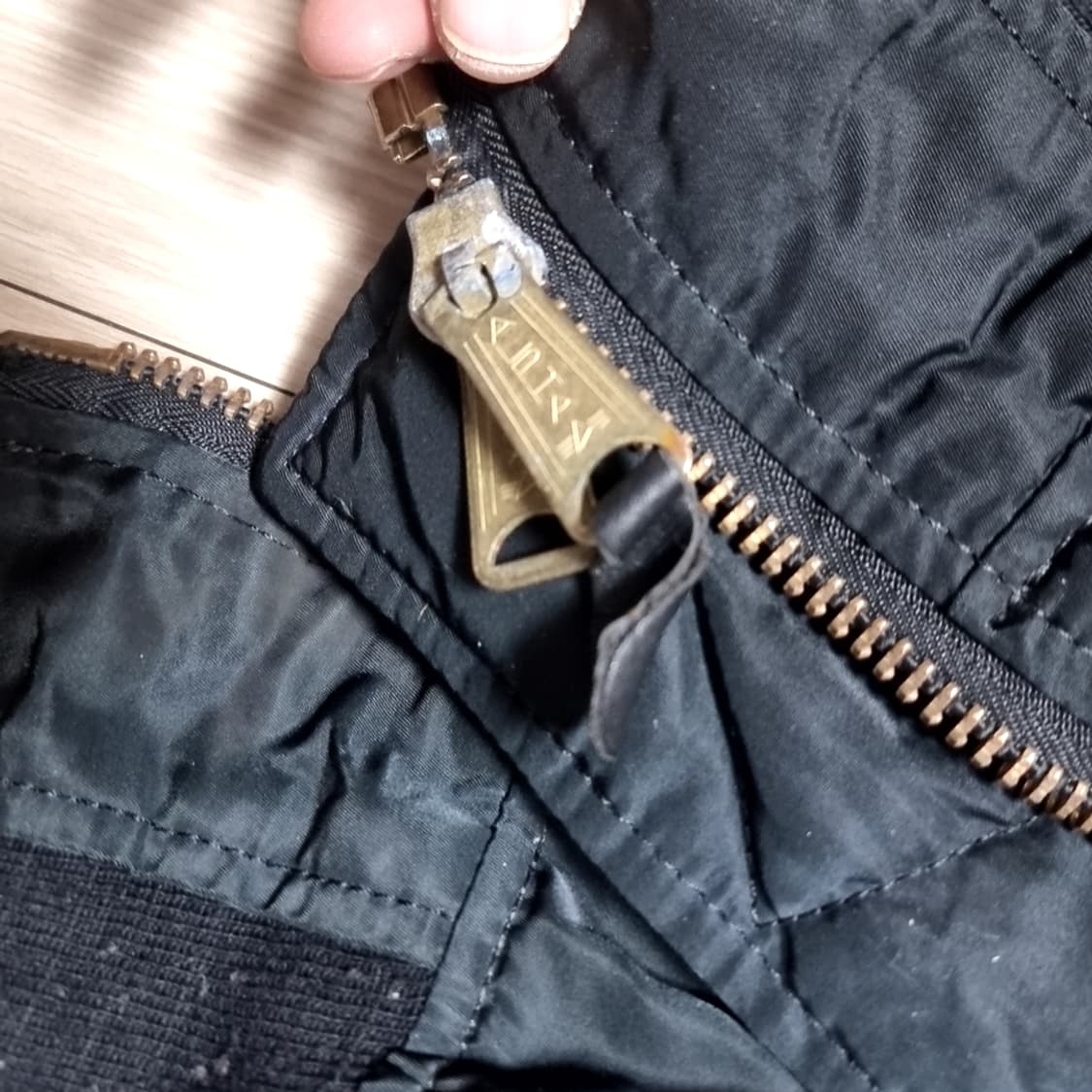 알파 블랙 MA-1 항공 베스트 조끼(xl) 상품이미지7