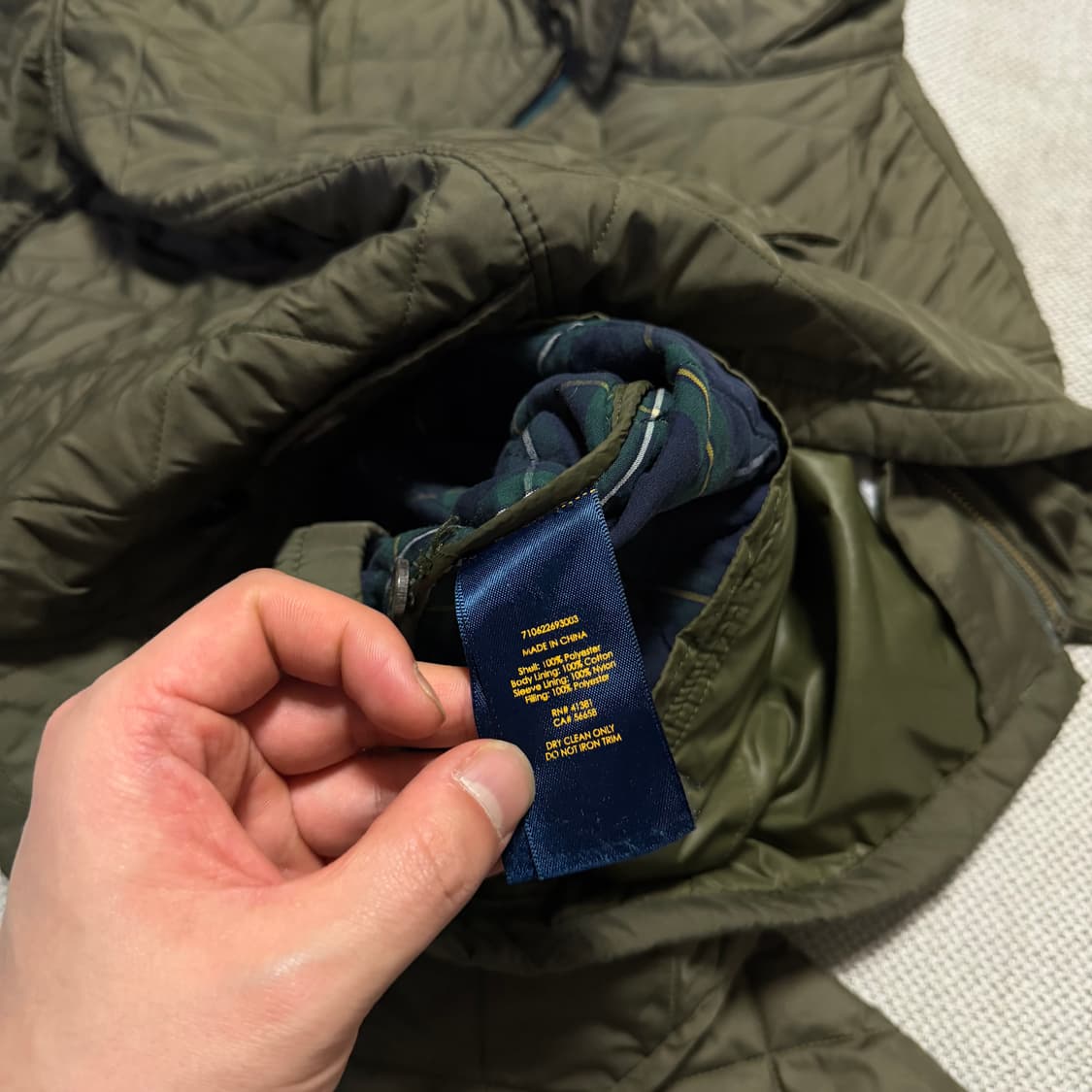 폴로 랄프로렌 퀼팅 경량패딩 자켓 상품이미지5