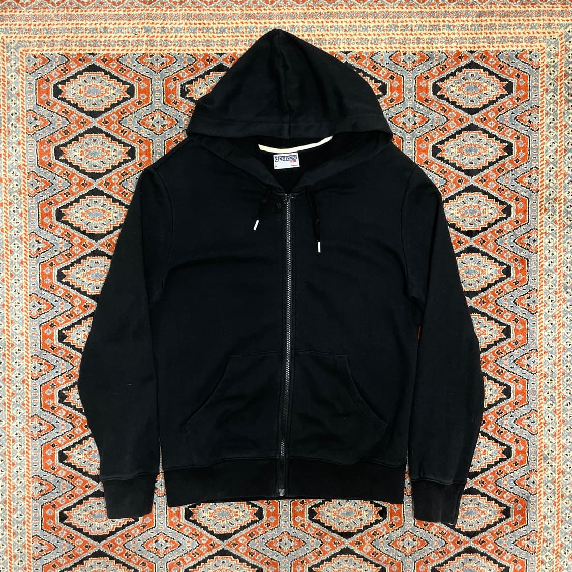 데니젠 프롬리바이스 블랙 후드집업 남성M 상품이미지1