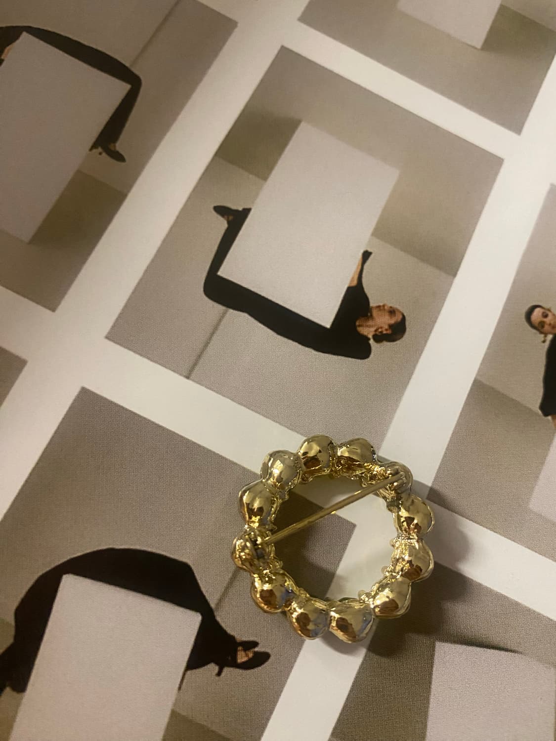 일본 빈티지 라임 글라스 브로치 주얼리 상품이미지5