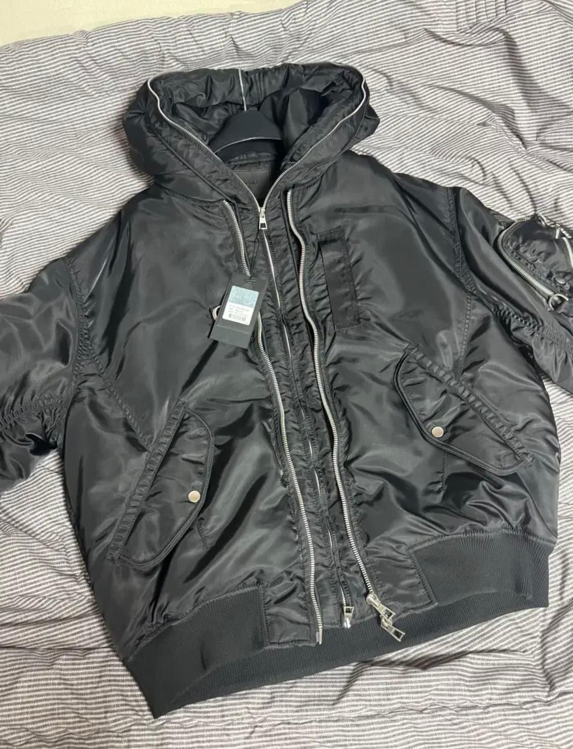 송지오옴므 디터쳐블 ma-1 항공 점퍼 48사이즈 상품이미지1