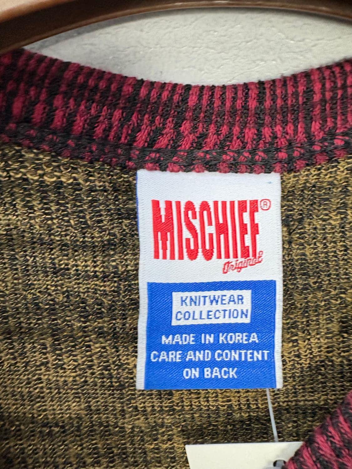 미스치프 니트크롭 반팔 A1545 상품이미지6