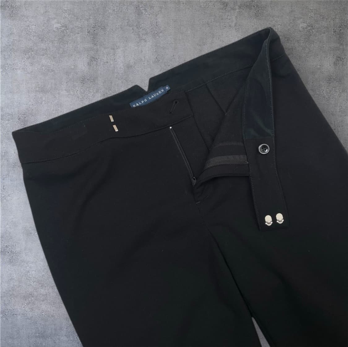 랄프로렌 Ralph Lauren 블랙 슬림 스트레이트 슬랙스 4 상품이미지2