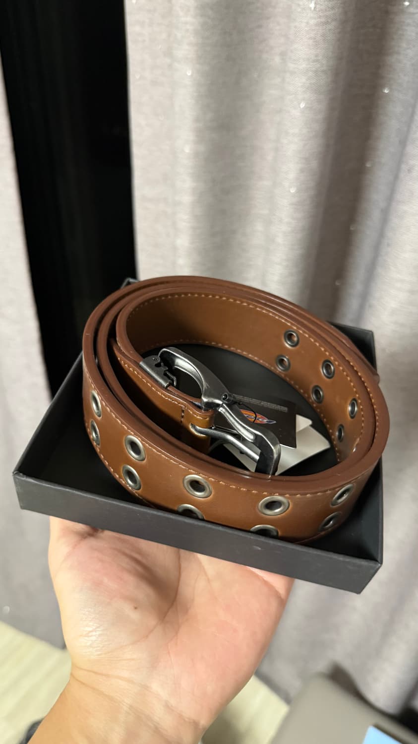 디키즈 더블 아일렛 벨트 브라운 상품이미지1