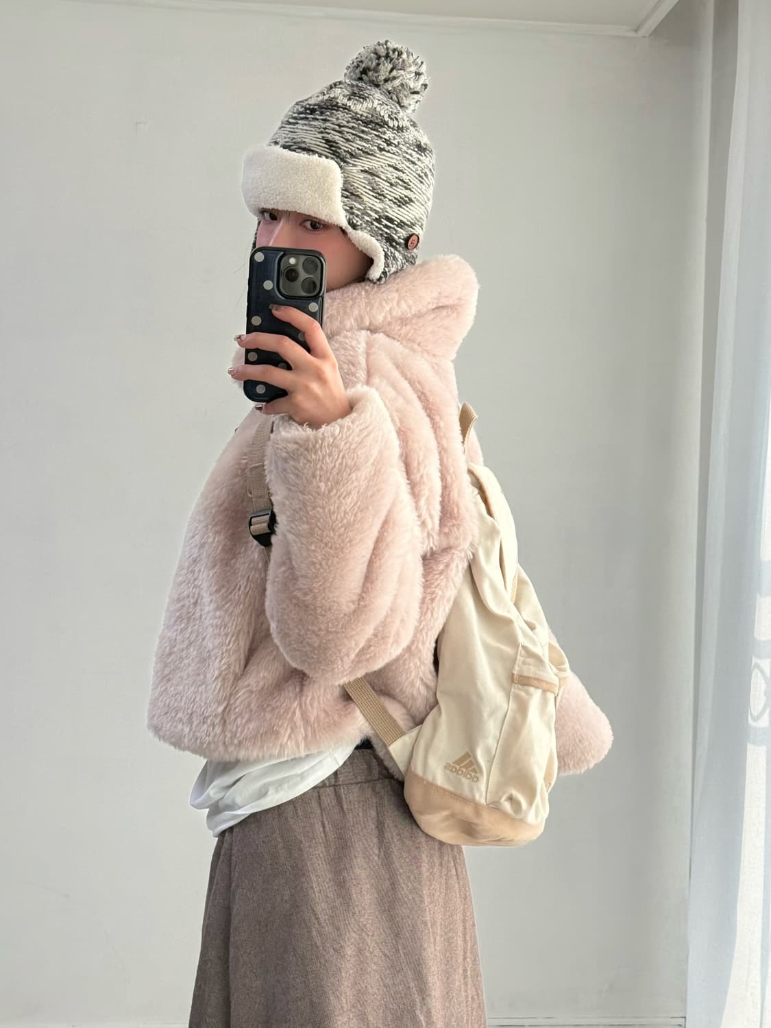 빈티지 떡볶이 크롭 퍼 자켓 상품이미지5