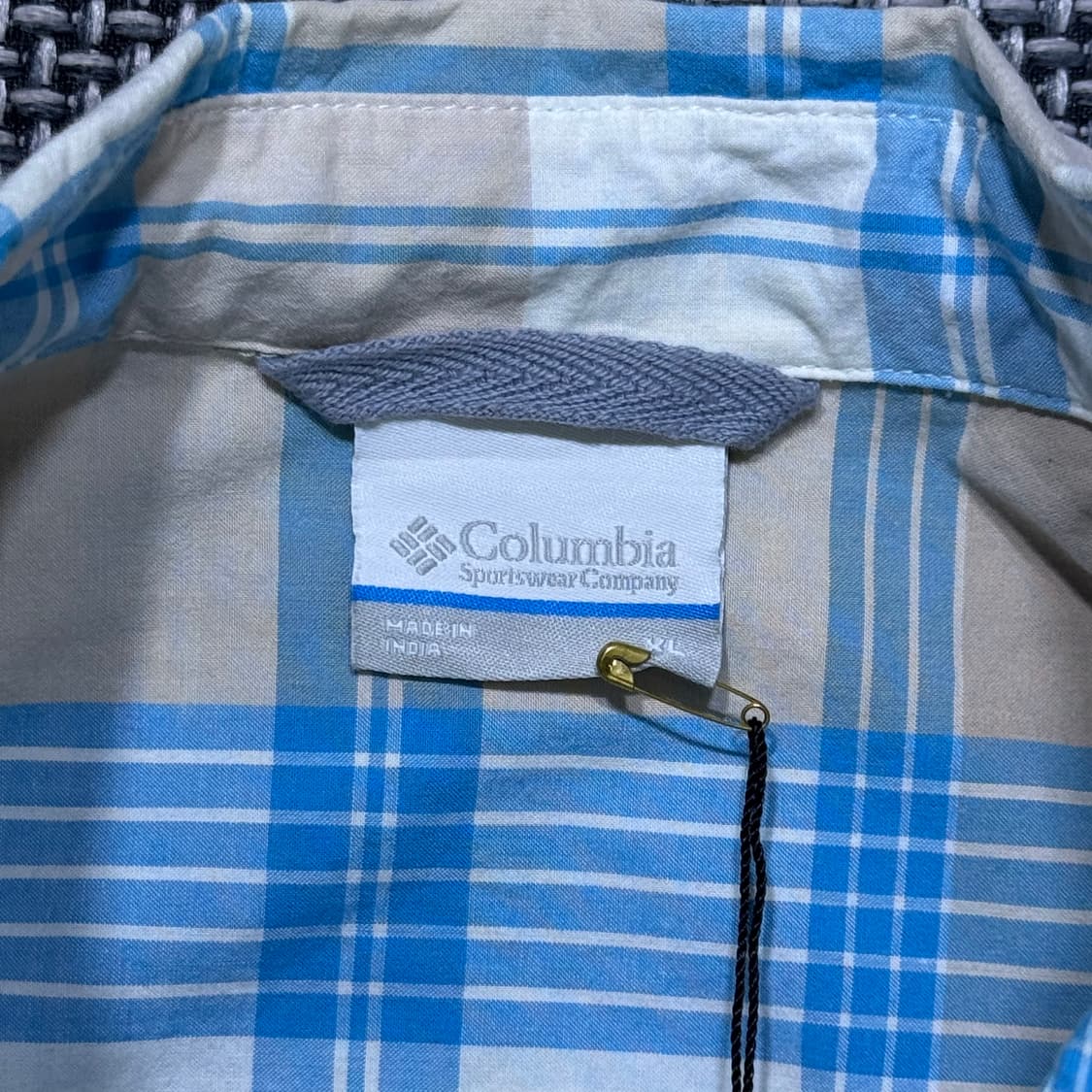 빈티지 Columbia 반팔 체크 셔츠(kold_8473)  상품이미지3