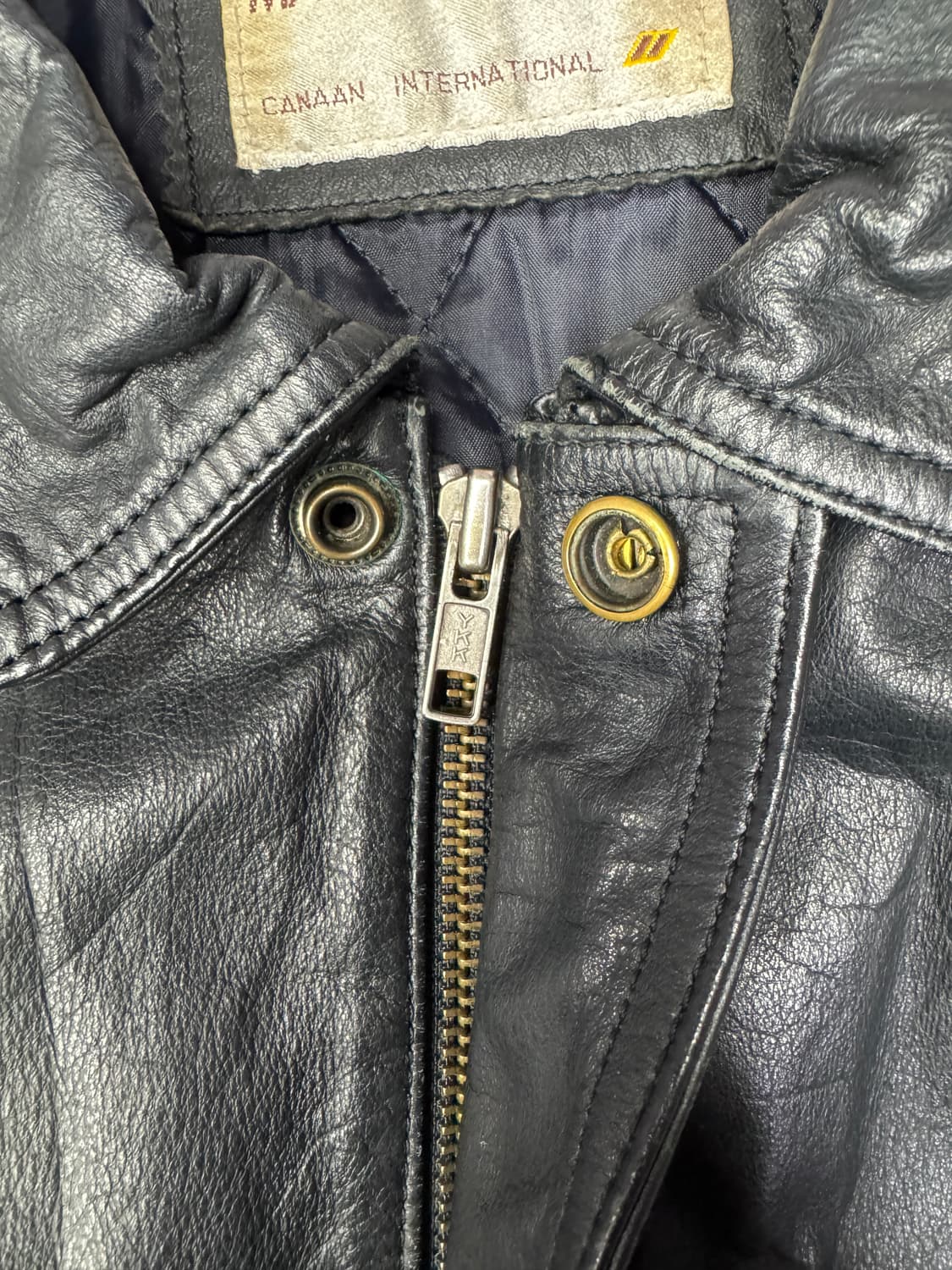 빈티지 레더 블루종 소가죽 자켓 M 상품이미지5