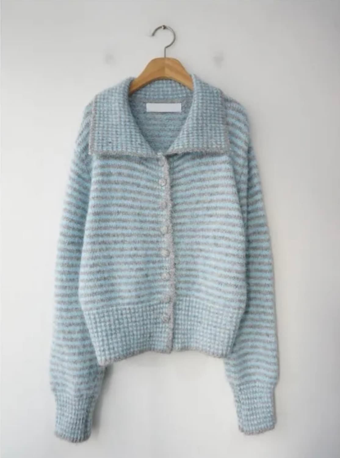 모래하우스 퍼피 빈버튼 가디건 블루 상품이미지1