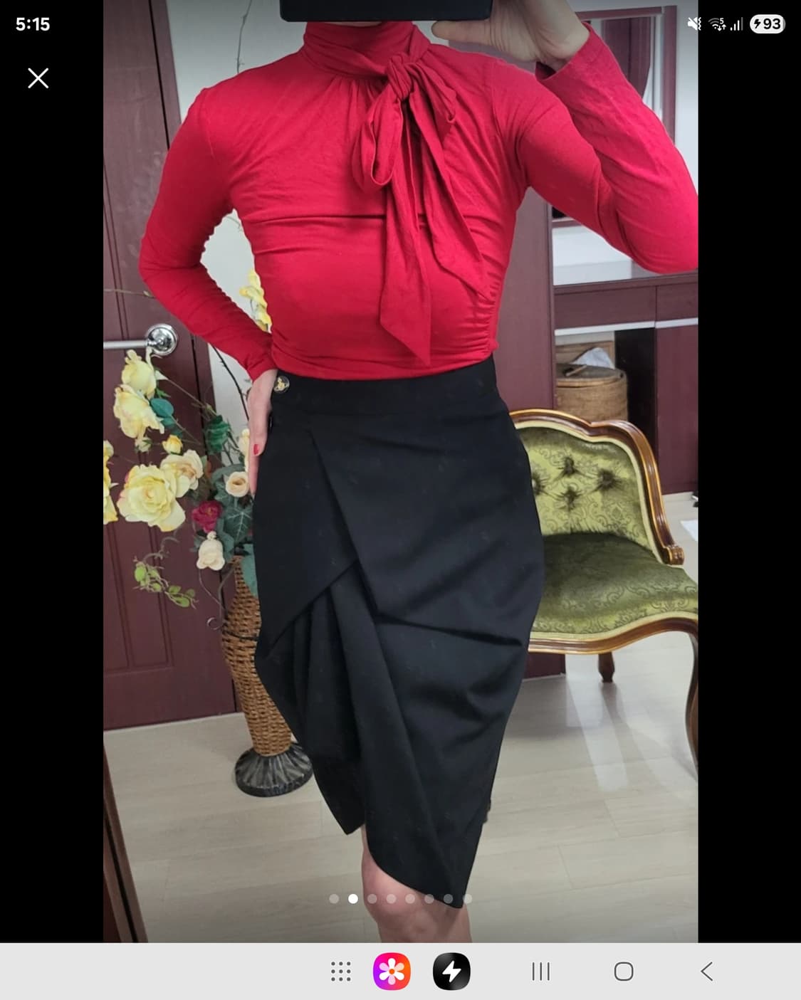 프랑스 모르간 타이업 모달 셔츠 상품이미지2