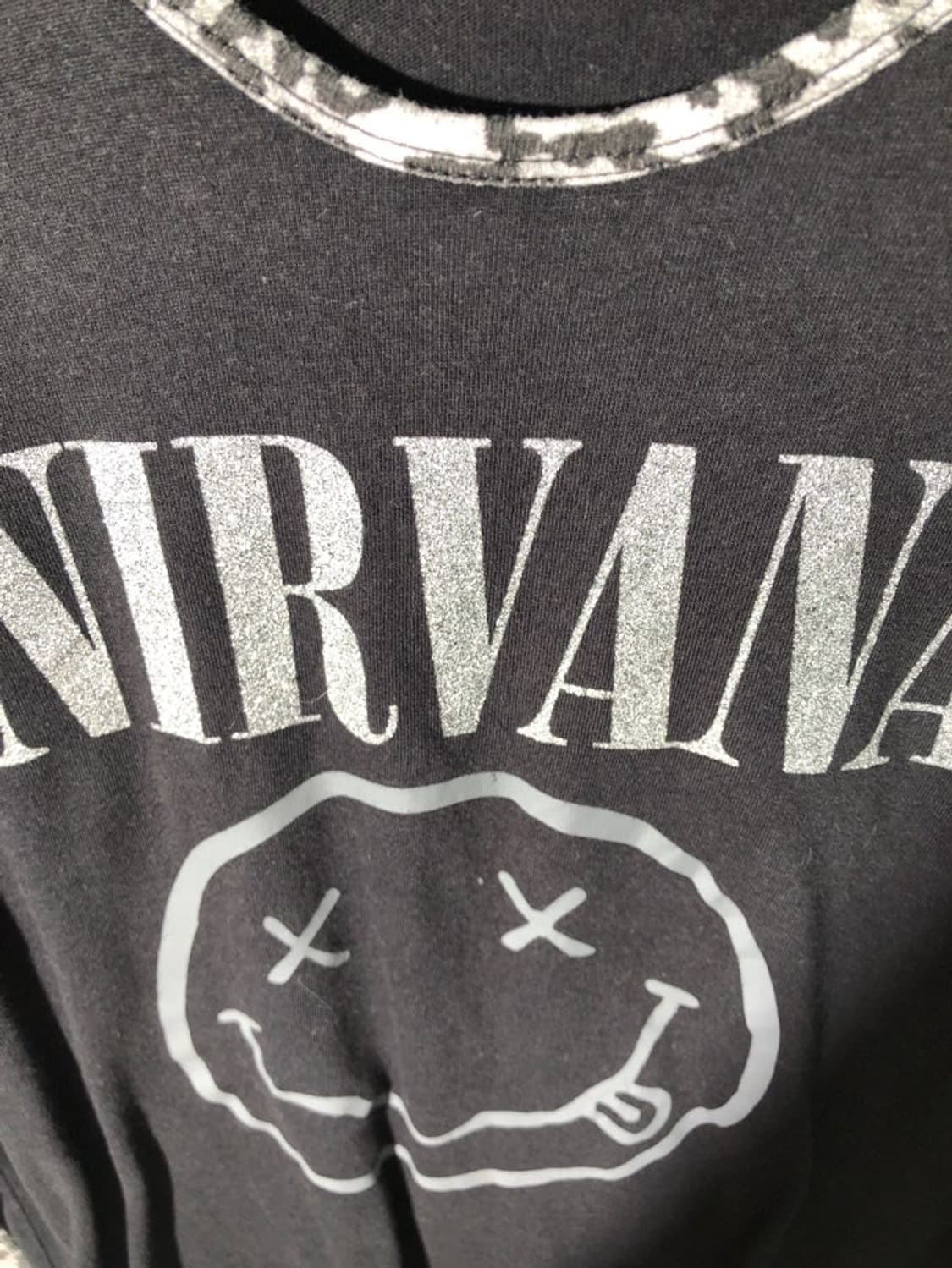 nirvana 레오파드 래글런 긴팔 티셔츠 상품이미지3