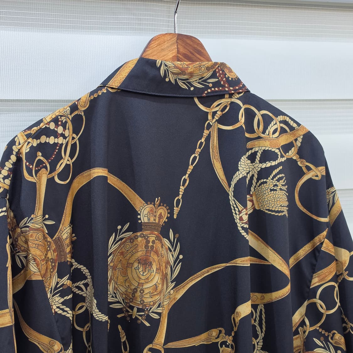 Helm 오버핏 반팔 블라우스 셔츠- 우먼M 상품이미지5