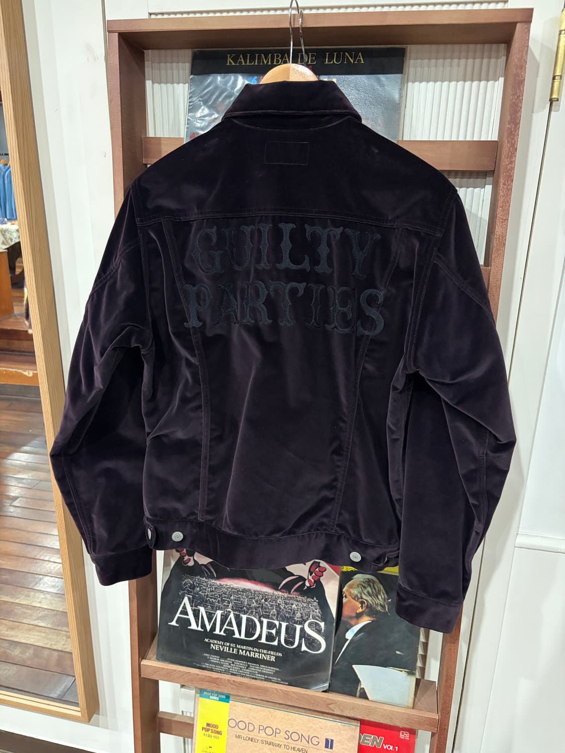 J49 와코마리아 벨로어 트러커 자켓 M 상품이미지7