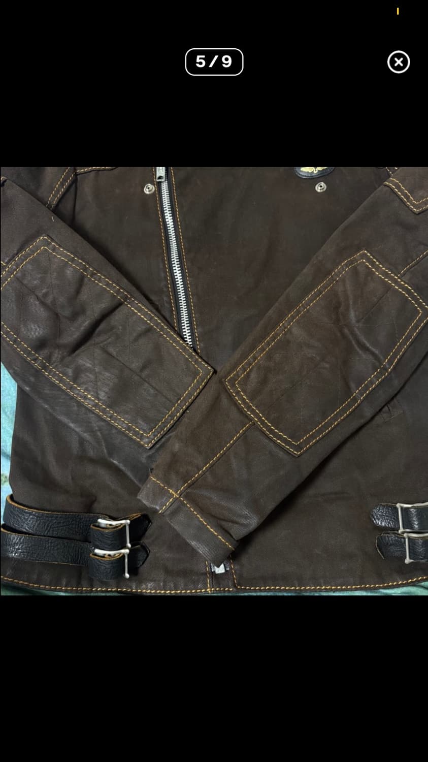 [L]준야와타나베×루이스레더 03AW 브라운 몰 4 스킷 라이더 자켓 상품이미지5