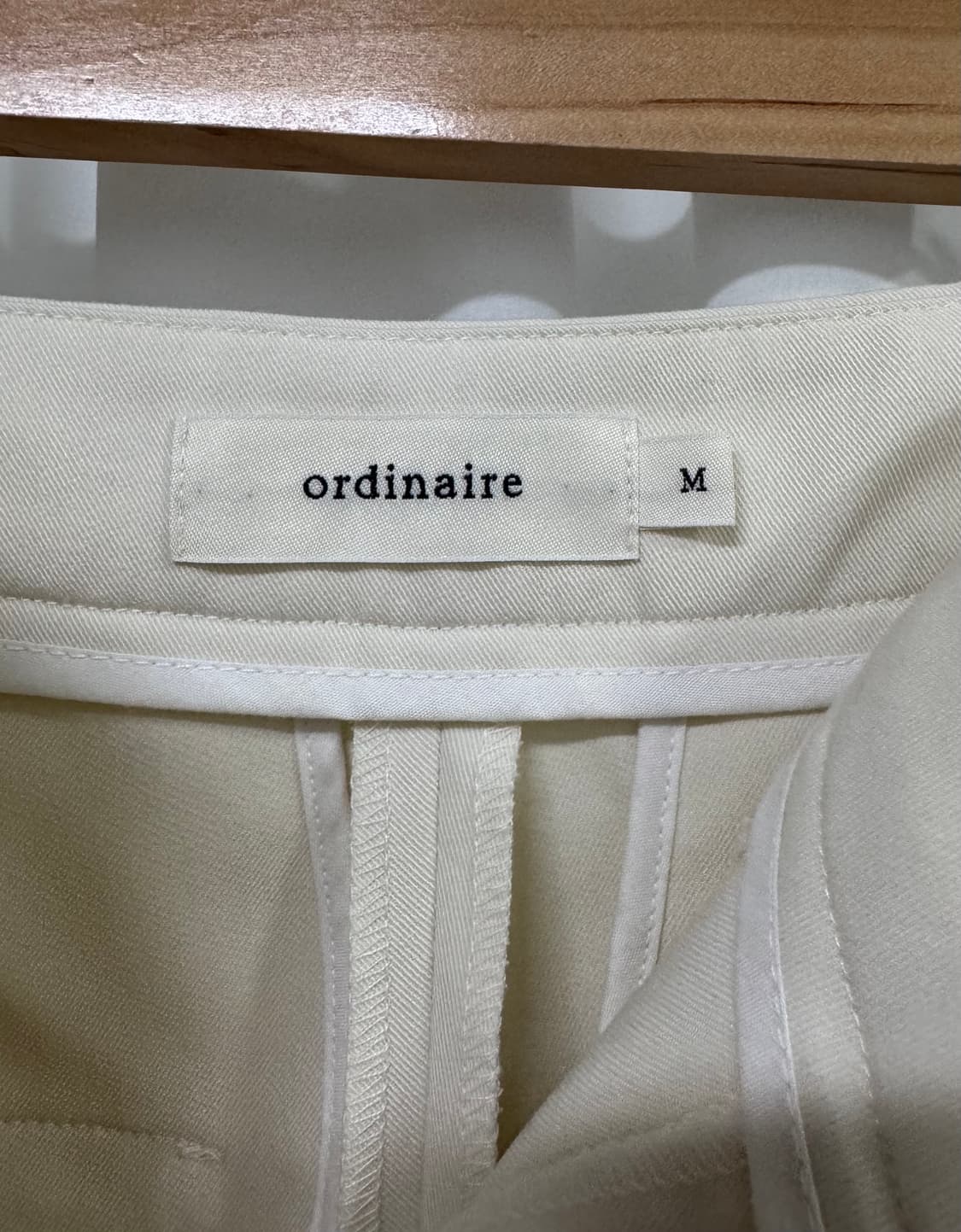 가네스라 ordinaire 아이보리 슬랙스 M 상품이미지7