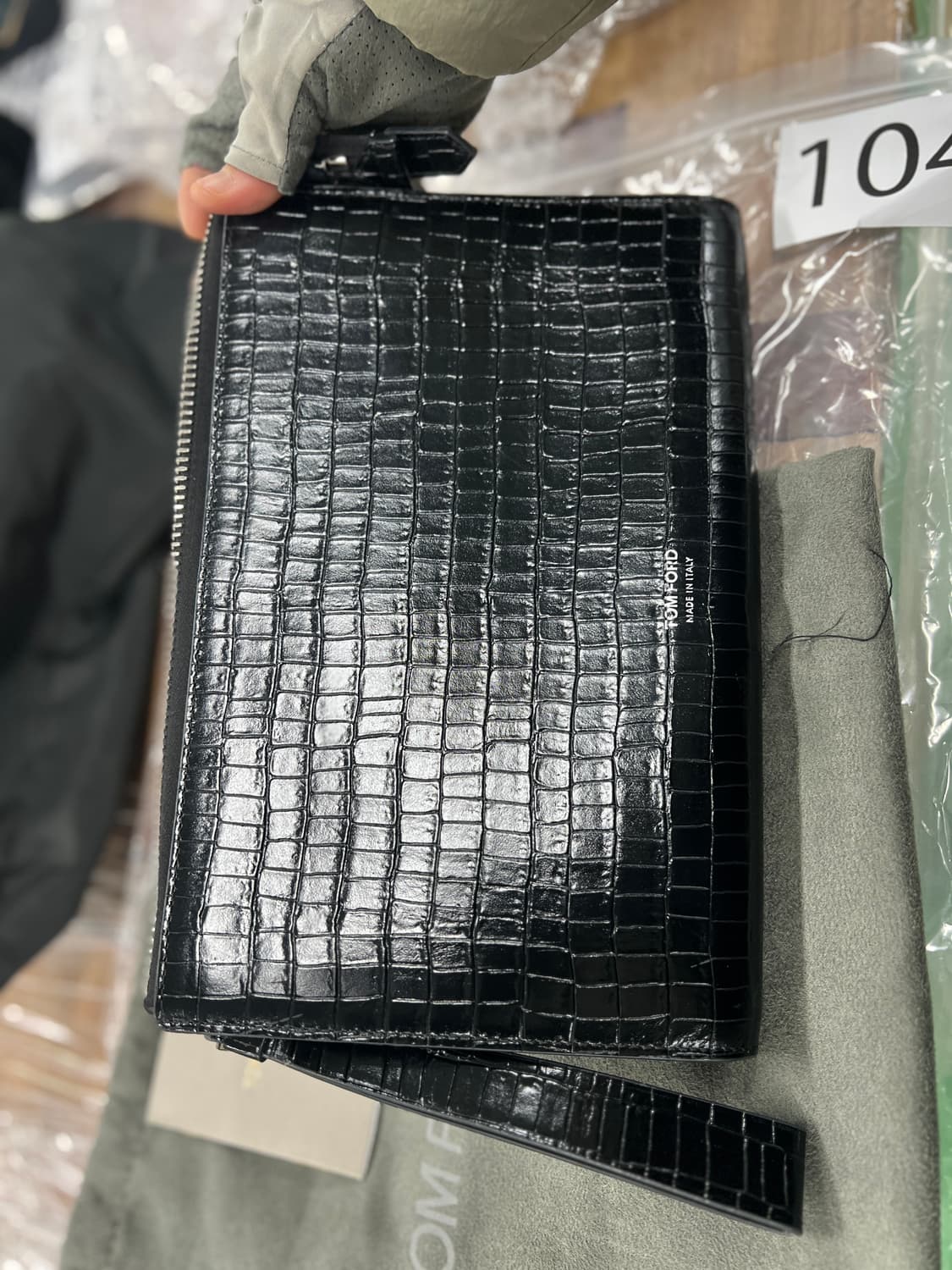 Tom Ford 톰포드 크로커 패턴 레더 클러치백 상품이미지4