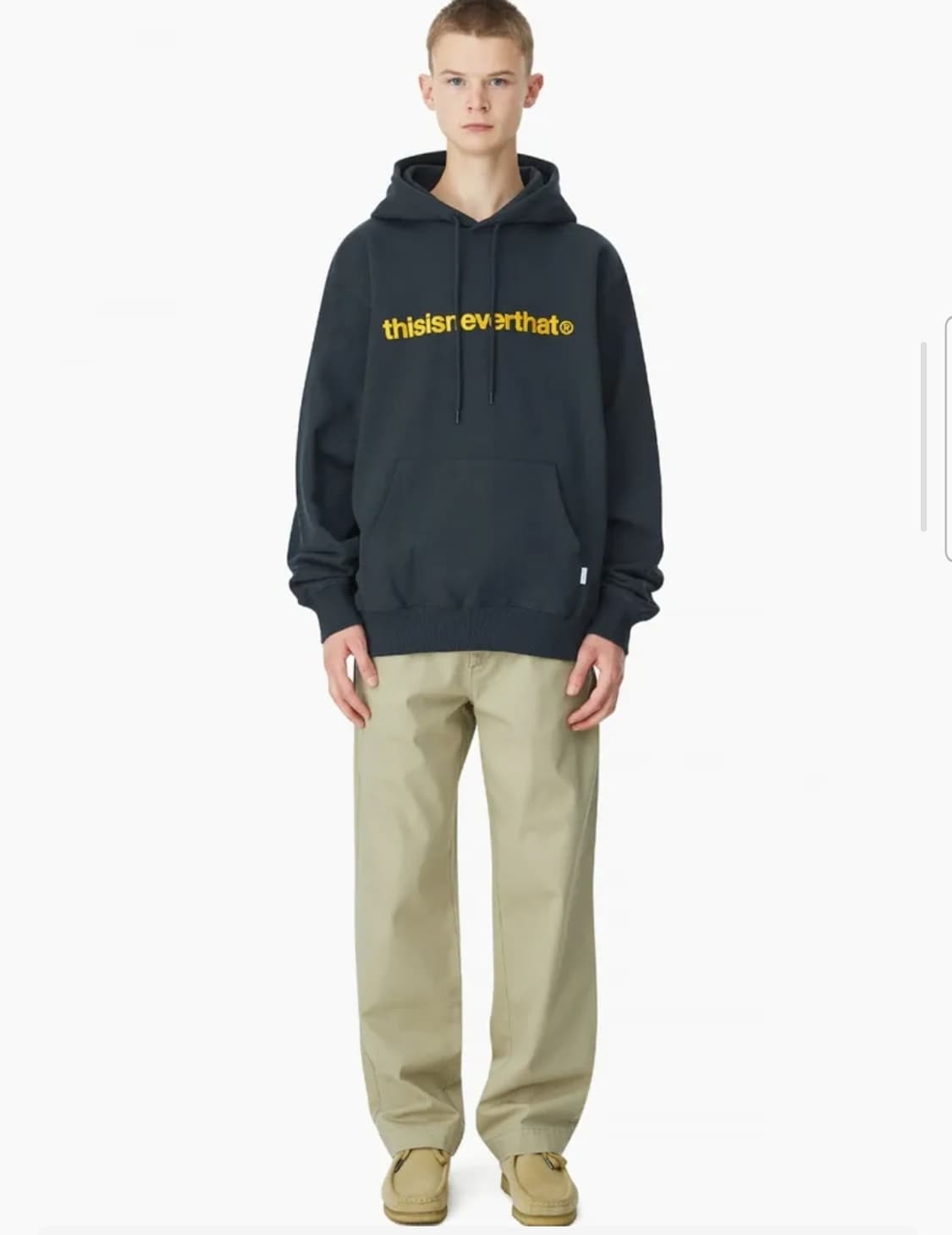 디스이즈네버댓 티로고 후드티셔츠 L size 상품이미지3