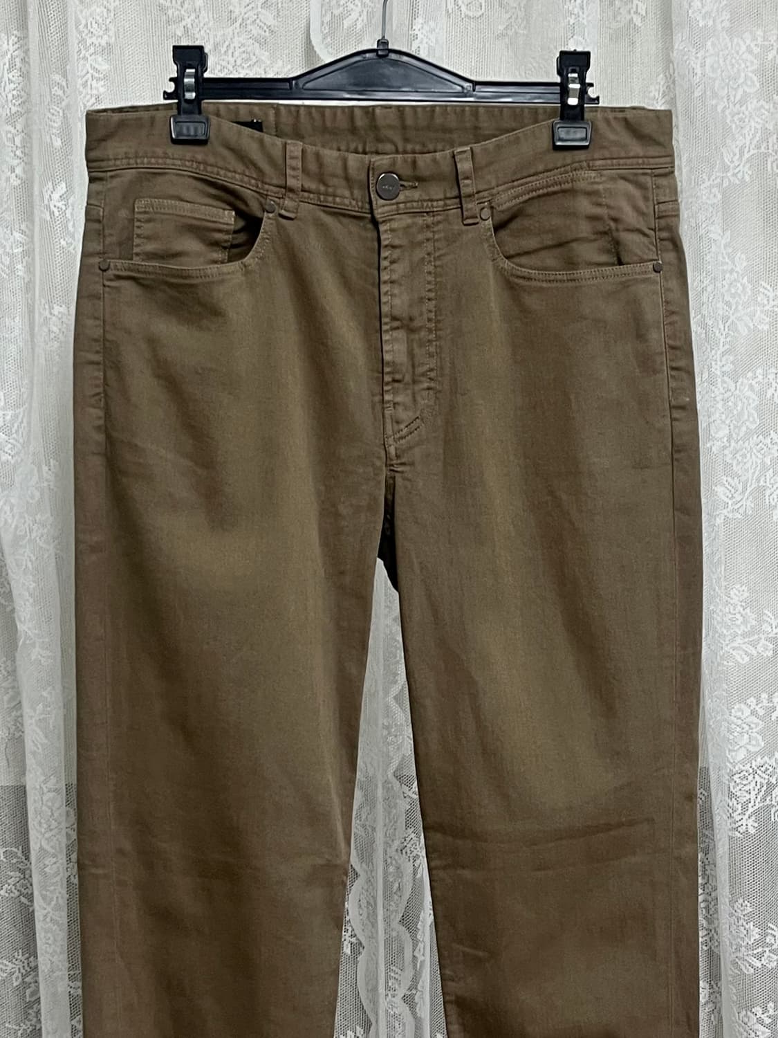 32) dkny 코튼 팬츠 브라운 상품이미지3