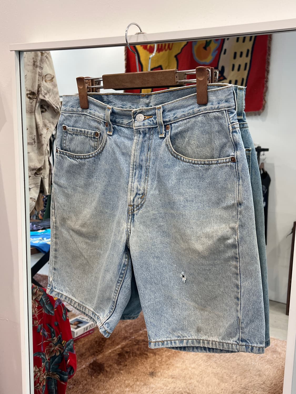 00s Levis 리바이스 505 빈티지 데님 쇼츠 팬츠 (31-32) 상품이미지1