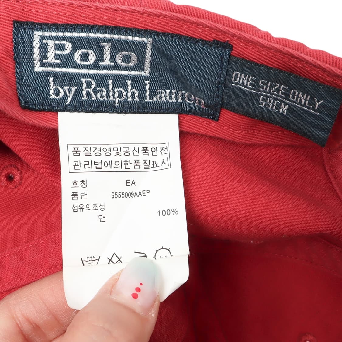폴로 랄프로렌 신형 레드 코튼 캡 상품이미지7
