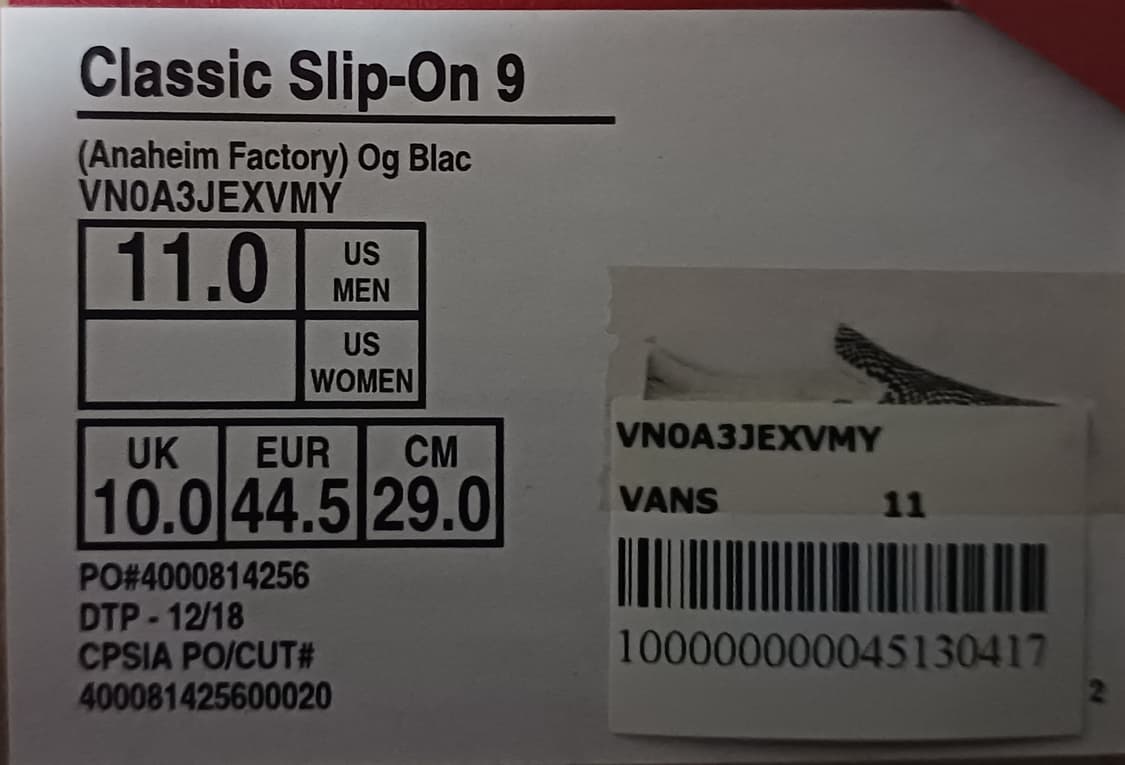 반스 울트라쿠시 슬립온9  290mm 새상품 상품이미지2