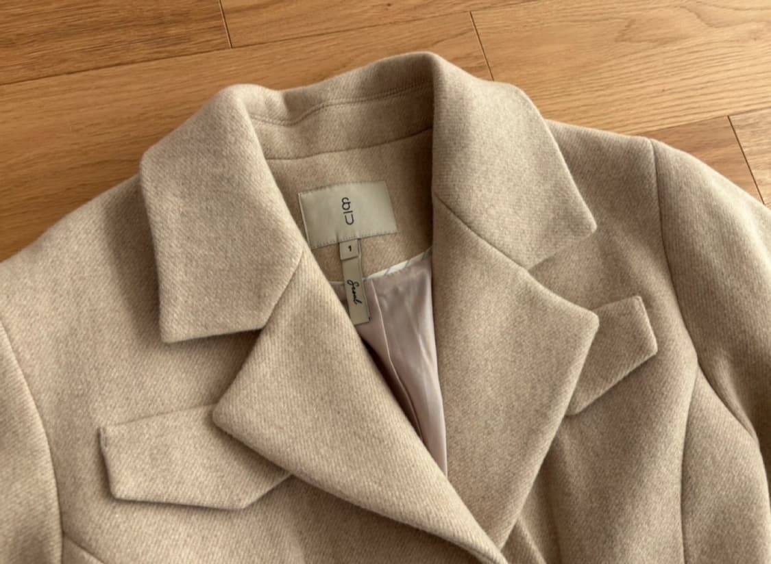 앤유 옥수코트 볼륨 소매 자켓 (오트밀) 상품이미지3