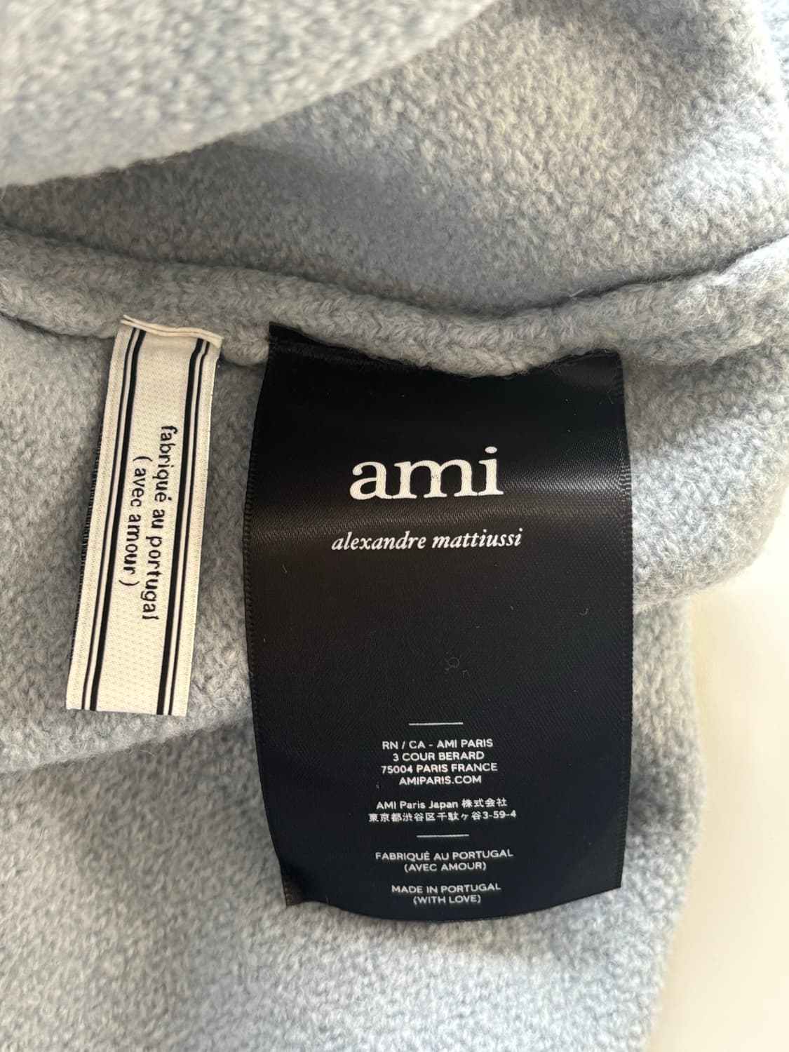 AMI 아미 스틸블루 인타르시아 터틀넥 니트 상품이미지9