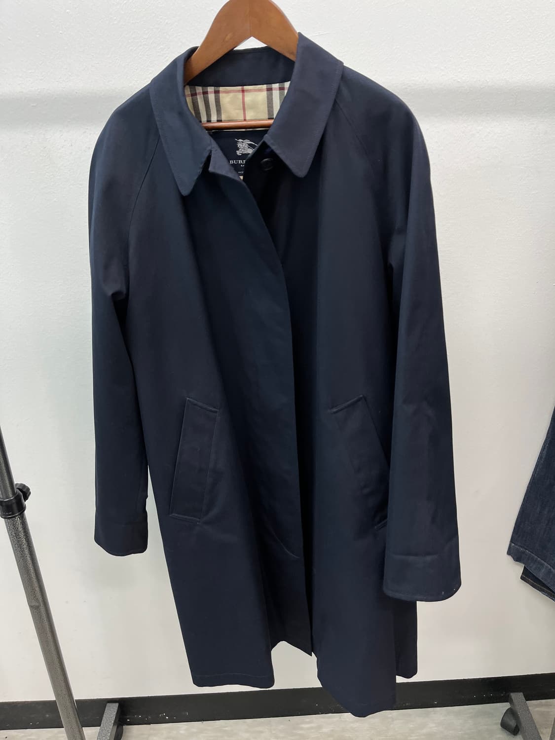 여) 버버리 네이비 개버딘코트 상품이미지2