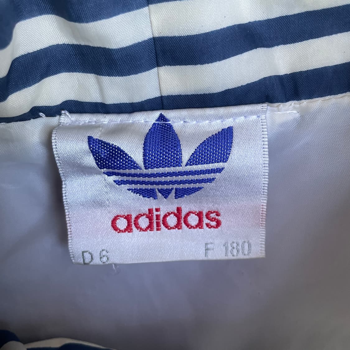 80s 아디다스 대대장 빅로고 자수 트랙자켓 올드스쿨 바람막이 XL 상품이미지6